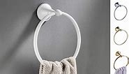 White Towel Ring Wall Mounted