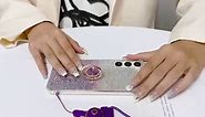 for Samsung Galaxy A51 5G Case Phone Case for Galaxy A51 5g Women Glitter Cute Luxury Soft TPU Silicone Clear Cover with Stand Bumper Shockproof Full Body Protection Case (Silver)