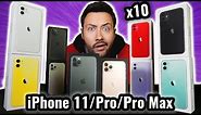 J'ai acheté 10 iPhone 11 / Pro / Pro Max ! (toutes les couleurs)