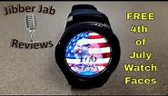 Samsung Gear S3/Gear Sport Independence Day Themed Watch Faces! ALL FREE! - Jibber Jab Reviews!