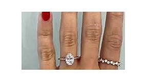 14k Rose Gold 1.50ct Oval Diamond Solitaire Engagement Ring with Hidden Halo - Isabella