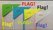 How to make a paper flag | Origami Easy and Beautiful Paper Flag