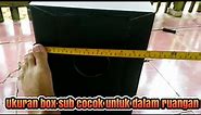 Ukuran box subwoofer 8" | Subwoofer 8 inchi