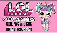 Unleash Your Creativity with +100 High-Quality LOL Surprise Vector Art Files in CDR, PNG, and SVG