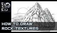 How to Draw Rock Textures Tutorial - Narrated by Robert Marzullo