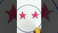 How to draw a star emoji 🤩 #art #journal