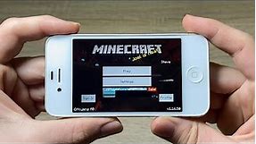 Playing Minecraft Pocket Edition on 12 years old iPhone 4S - 2022