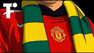 Why do Man Utd supporters wear green and gold?