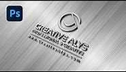 Create 3D Steel Style Logo With Logo Mockup in Photoshop | Tutorial