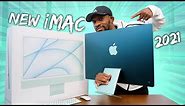 New Apple iMac 2021 Unboxing & First Look! (Green)