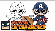 How To Draw Captain America | With Shield and Mjolnir