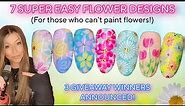 💐 7 Super Easy Flower Nails | Spring Floral Nail Art Design | Rose Tulip Daisy | Beginners | Summer