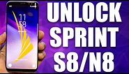 Unlock Sprint Galaxy S8, S8 Plus & Note 8 Remotely Via USB Permanently for ANY Carrier Worldwide