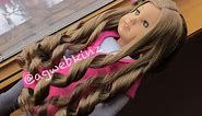 How to curl your american girl dolls hair!