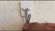 How to install 3M Command Wall Hook and Strips - Good for apartments