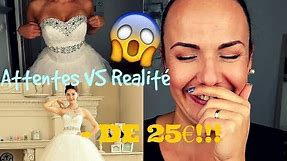 ATTENTE VS REALITE Aliexpress : Robes de mariée à - de 25€