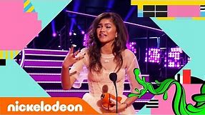 Zendaya Wins A Blimp For The 3rd Year in a Row! 🏆 | Kids' Choice Awards 2018 | Nick