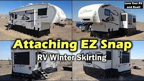 EZ Snap RV Winter Skirting - Installation How-To