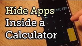 Hide Apps on Android Within a Seemingly Innocent Calculator [How-To]