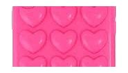 iPhone X/iPhone Xs Case for Women, DMaos 3D Pop Bubble Heart Kawaii Gel Cover, Cute Girly for iPhone 10 10s 5.8 inch - Hot Pink