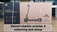 Xiaomi Electric scooter 4 unboxing and setup 2023