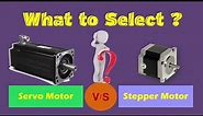 Servo Motor vs Stepper Motor