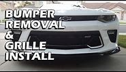 Bumper Removal & Front Grille Install/Removal Guide - Camaro 16-24