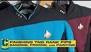 Sanding and Painting 3D Printed Rank Pips fr. Star Trek TNG, Voyager, DS9