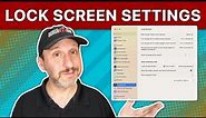 Mac Lock Screen Settings