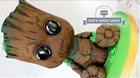 3D Baby Groot Cake Guardians of the Galaxy cakes