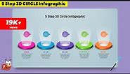 70.PowerPoint Presentation with 5 Step 3D Circular Infographic | Free PowerPoint Templates