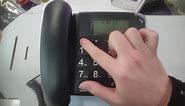 Senior Telephone Landline Phone with Hearing Aid Function, Big Button for Elderly with Backlight Display/Mute/Pause/Redial, Phone for Alzheimer's Disease & Enlarged (Black)