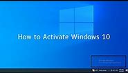 how to activate windows 10 / how to activate windows 10 pro / how to activate windows 10 for free