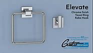 Gatco 4055 Elevate Robe Hook, Chrome, Single Hook, 1 Count (Pack of 1)