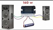 How To Make Simple 160w Amplifier TDA7388 . Step By Step
