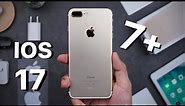New update for iPhone 7+ (IOS 17) || How to update iPhone 7Plus on ios 17