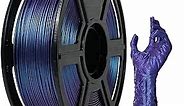 FLASHFORGE PLA Filament 1.75mm +/- 0.02mm Upgraded Nebula Purple, Color Changeable 3D Printer Filament 1kg, Chameleon 3D Printing Filament Changing Colors with Light, Perfectly Conceals Layer Lines