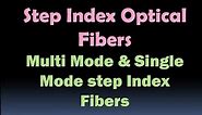 Step Index Optical Fiber - Multi Mode and Single Mode Step Index Fibers - Step Index Optical Fibre