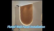 PVC Fluted Wall Panel Installation | LED Strip Installation | Aluminium LED profile | Slate Wall