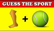 Sports quiz | Guess sport From emoji | sports puzzle