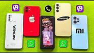 Viber + Incoming Call + WhatsApp Z Fold 4, Xiaomi RN 12, iPhone 11, Nokia G31, Samsung A14