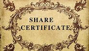 Essential facts about a share certificate template