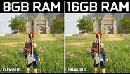 Palworld - 8GB RAM vs 16GB RAM