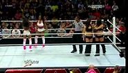 Brie Bella w/ Nikki Bella vs Naomi w/ Cameron - WWE RAW 04/29/13