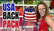 How to crochet an American Flag backpack- Free Easy Crochet Backpack Pattern