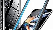 Temdan for Samsung Galaxy S23 FE Case Waterproof, Built-in Lens & Screen Protector[Full Body Shockproof][12 FT Military Drop Proof][Dustproof][IP68 Underwater] Case for Galaxy S23 FE 6.4’’-Light Blue