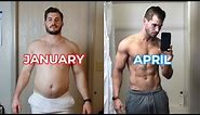 My 3 Month Body Transformation Time-lapse (202lbs-160lbs)