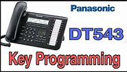 HOW TO PROGRAM PANASONIC KEY TELEPHONE KX-DT543 / DT546/ DT333 / DT343 / DT 546 / 7630 / 7633 / 7636