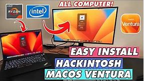 How to Install Hackintosh MacOS Ventura on Any Computer and Laptop (AMD/Intel)
