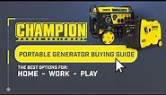 Portable Generators - Ultimate Buying Guide - Champion Power Equipment